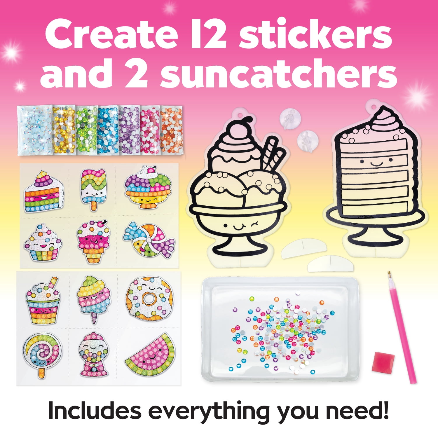 Creativity for Kids Big Gem Diamond Painting Sweets- Child Craft Kit for Boys and Girls