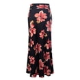 thumbnail image 3 of MixMatchy Women's Basic Foldable High Waist Regular and Plus Size Maxi Skirts, 3 of 4