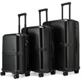 thumbnail image 5 of ELLE Expedition 3-Piece Expandable Polycarbonate Hardside Spinner Luggage Set, Black, 5 of 12