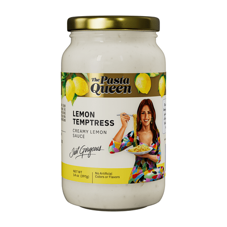 The Pasta Queen Lemon Temptress Sauce, 14 oz Jar