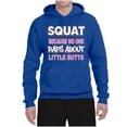 thumbnail image 2 of Wild Bobby Squat Because No One Raps About Little Butts Gym/Workout Unisex Graphic Hoodie Sweatshirt, Royal, Medium, 2 of 5