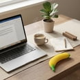 thumbnail image 5 of Simulation Banana Shape Squishy Squishy for Adults Soft PU Foam Sensory Gadget Large and Small Realistic Fruit Office Desk Accessory Pressure Relief Tool 1 Pack, 5 of 5