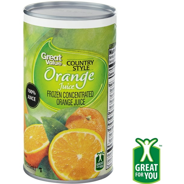 Great Value Country Style Orange Juice, 12 fl oz