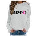 thumbnail image 1 of WEAIXIMIUNG Maternity Sweatshirt with Pockets Women's Letter Printed Promotional Ribbon Pattern Sweatshirt, 1 of 5