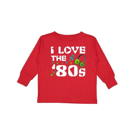 

Inktastic I Love the 80s-musical Notes Gift Toddler Boy or Toddler Girl Long Sleeve T-Shirt
