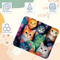 thumbnail image 3 of Cat Desk Pad Mousepad Gaming Mouse Pad, Square 8.3x9.8 Inch Non-Slip Rubber Bottom Printed, Suitable for Office and Gaming, 3 of 6