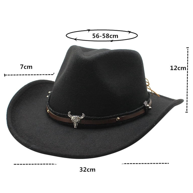 Straw Cowboy Hat with Rolled Brim & Bull Decoration Unisex Western Style Cowboy & Cowgirl Straw Hat with Bull Bead Band  main image 4