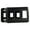 Black, variant on JR Products 12305 Single Switch Base and Face Plate - Black