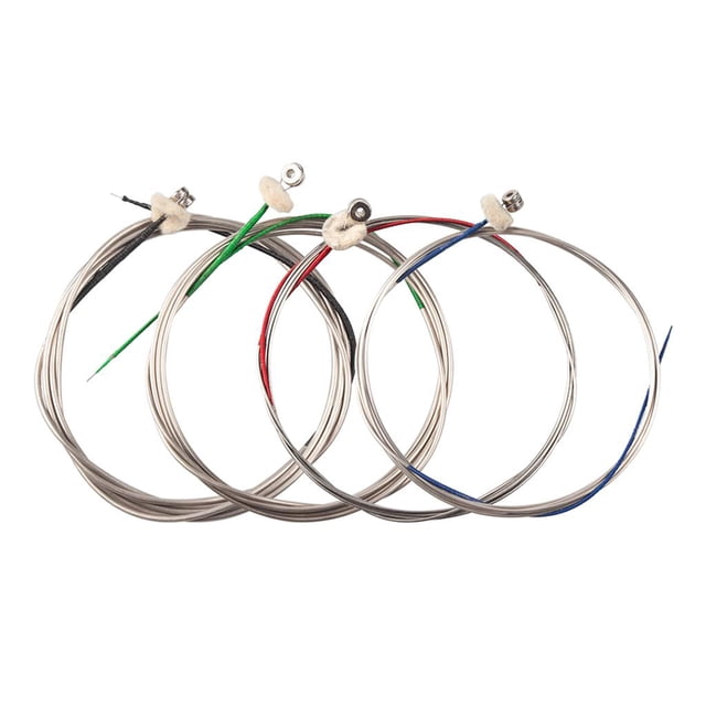 4 piezas. Cuerdas de contrabajo de 1/4 (), Instrumento musical de cuerdas de contrabajo de material acero Gloria Cuerda de contrabajo