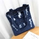 thumbnail image 3 of Bolso de lona para mujer Bolso de mano de gran capacidad para compras de mezclilla Bolso de hombro de libro para estudiantes Mochila Eigraketly BB2809-02, 3 of 4