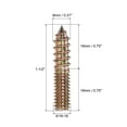 thumbnail image 2 of 5/16-18x1-1/2" Hanger Bolts, 16 Pack Double Ended Screws Wood Dowel Screws, 2 of 5