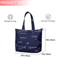 thumbnail image 4 of Math Equations Graphs Black Pattern Travel Tote Bags for Women Carry On,Large Weekender Bags for Women Travel,Multi Functional Duffle Bag for Work,Shopping,Sports, 4 of 5