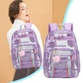 thumbnail image 1 of RKSTN school backpack Transparent PVC Fashion Casual Shoulder Bag Student Schoolbag Swimming Bag Large Capacity Backpack Trendy Versatile Fresh, 1 of 6