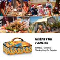 thumbnail image 7 of Iauyy Casserole Carrier for Hot Food Insulated Casserole Travel Carry Bag with Lid Food Warmer Bag for Party/Picnic,Yellow and Blue Flowers, 7 of 7