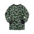 thumbnail image 5 of GCETTIC Girls Pajamas Girls Sleepwear Set Skin Friendly Blend Top with Stretch Waist Comfortable Pjs Green,2-3 Years, 5 of 9