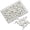 White, variant on Triani 100pcsPearl Push Pins with Storage Box with Faux Pearl Round Heads Corsage Florists Weddings Sewing Pin for Fabric Marking Sewing Craft Wedding Holiday DIY Accessories(White)