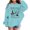 Sky Blue, variant on Grblisyd Girls Halloween Long Sleeve Hoodies Cute Graphic Long Sleeve Pullover Sweatshirts Casual Loose Fall Winte Top with Kangaroo Pocket