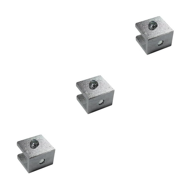Advancent Abrazaderas de vidrio resistentes de mano suficientes, 4 Uds., soporte de valla de escalera, Clip de Base de aleación de aluminio, Type1 NO1