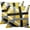 Yellow, variant on Set of 2 Throw Pillow Cover Gray Black Stripes Design Retro Decorative Pillow Case Striped Home Decor Square 18x18 Inch Cushion Pillowcase