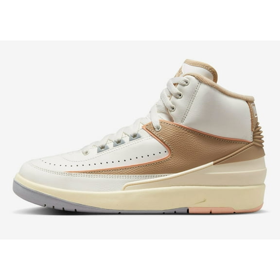 Nike Air Jordan 2 Retro Sail/Desert-Sunset Haze-Muslin  DX4400-118 Women's Size 7