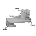 thumbnail image 1 of Universal Auto Door Lock Rod Clip Driver Side Handle Retainer fits 3mm 4mm Hole Plastic Rivet Fasteners Retainers Car Wire Clip, 1 of 5