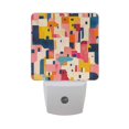 thumbnail image 6 of Yayeee LED Plug in Night Light for The Home with Auto Dusk to Dawn Light Sensors, 2 Pack, Art Geometric, 6 of 6