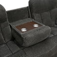 thumbnail image 4 of New Classic Furniture Bravo Polyester Fabric Power Sofa in Charcoal, 4 of 8