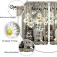 thumbnail image 2 of Farmhouse Floral Kitchen Curtains Butterfly Daisy Flower Rustic Vintage Inspirational Small Short Cafe Window Curtains Wooden Country Quotes Bathroom Tier Window Treatment Drapes 27.5x36 Inch, 2 of 6