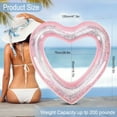 thumbnail image 7 of RoamReady 2 Pcs Inflatable Heart Pool Float, 47.3''x39.4'' Sweet Love Swim Rings Float Loungers Tube for Summer Water Fun Beach Party Toys for Adults, 7 of 7