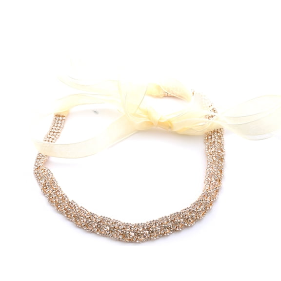 Women's Gold Plating Twisted Wedding Belt Sashes Bridal Sash Belt for Wedding