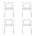 thumbnail image 1 of Ensemble de 4 Chaises de Maître Blanches Ziola, 1 of 1