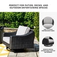 thumbnail image 4 of Signature Design by Ashley Beachcroft Black Outdoor Swivel Lounge with Cushion, 4 of 15