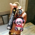 thumbnail image 1 of Llaveros para mujer, llavero de billetera, llavero de coche, llavero bonito con música para coche, colgante con auriculares, adorno para bolso de pareja, regalo pequeño., 1 of 2
