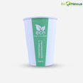 thumbnail image 4 of My EcoNexus Disposable Aqua Coating Paper Cups, 8 oz, White & Green, 100 Count, 4 of 5