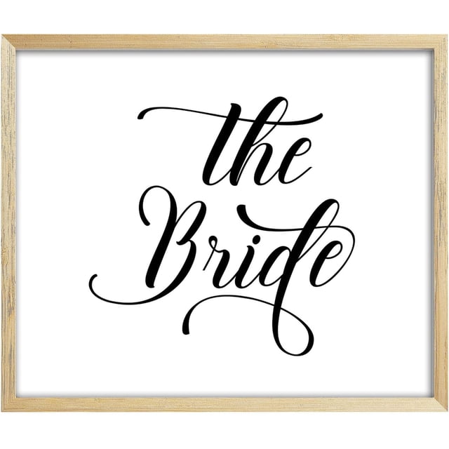 The Bride Sign Party Print Wedding Dcor Signage (Frame Not Included)