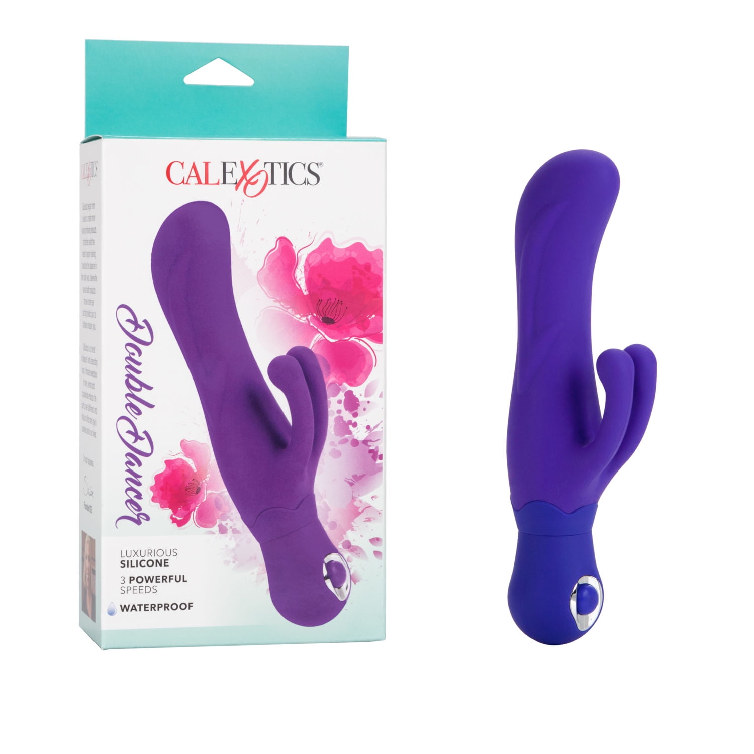 CalExotics Double Dancer 3-Speed Luxury Silicone Vibrator - Purple