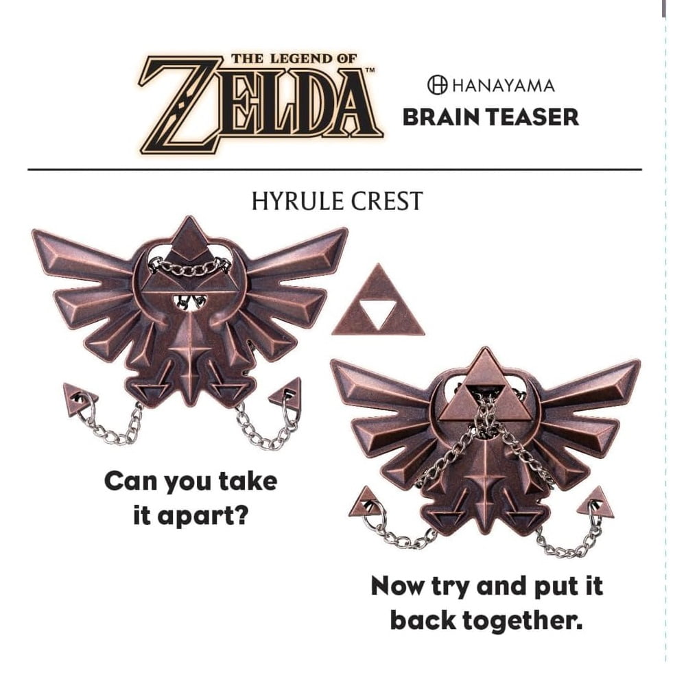 Legend of Zelda Hyrule Crest Hanayama Metal Puzzle - Walmart.com