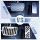 thumbnail image 3 of 1 Juego Gasolina Acelerador Pedal Cubiertas Freno Pie Pedal Pastillas Plateado Tono Unique Bargains pedales automotrices, 3 of 7