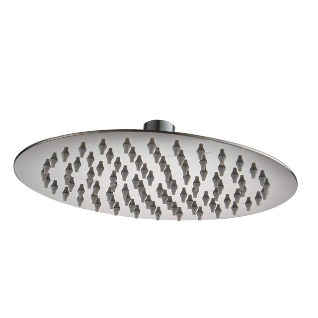 Regadera Circular Tipo Lluvia (10 PULGADAS) Cabeza de Ducha Antisarro Cromada, Fabricada en Acero Inoxidable, Regadera para Presión Baja y Regular