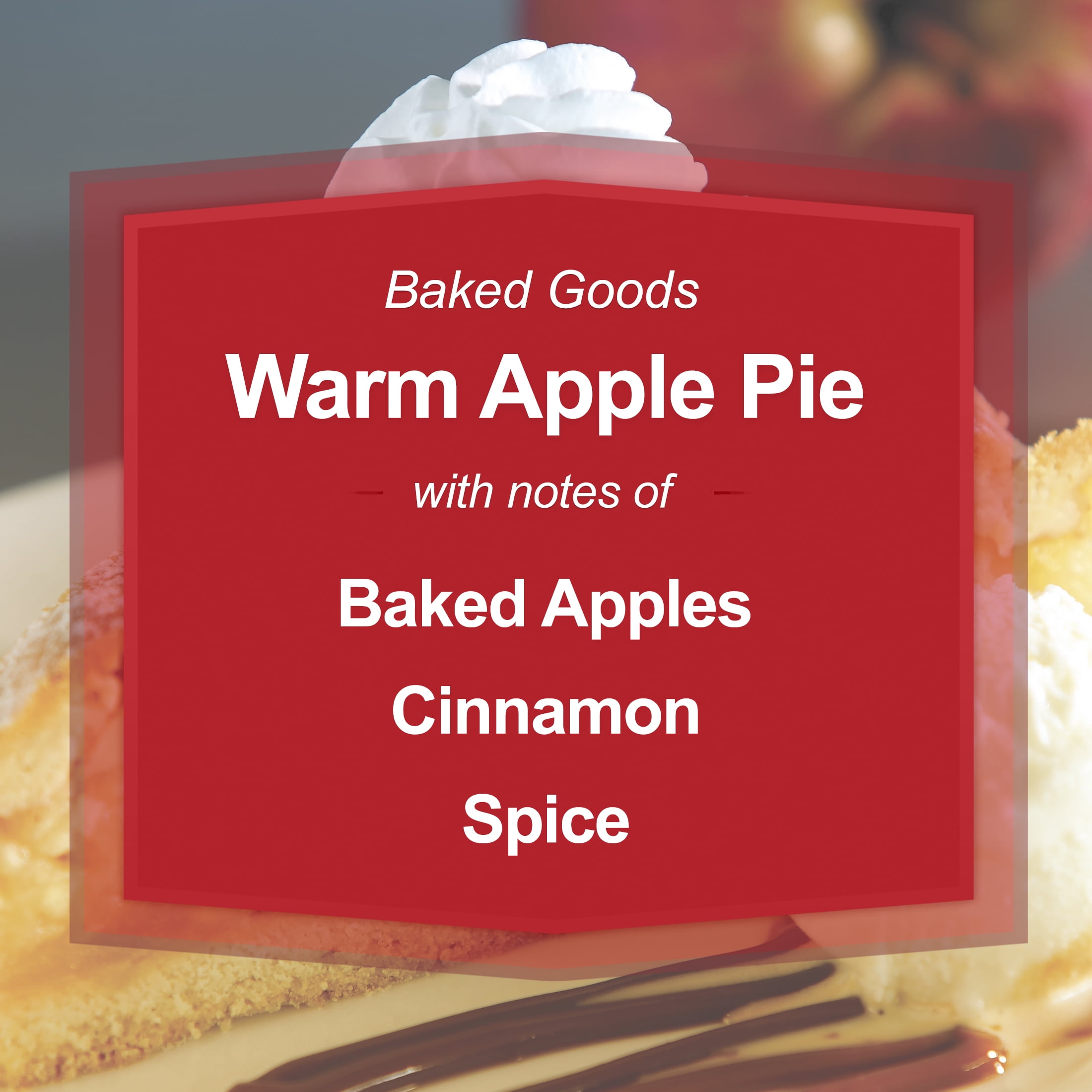 Mainstays 3-Wick Scented Glass Jar Candle, Warm Apple Pie, 11.5oz.
