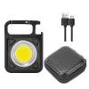 Luz Led LED COB Camping Light Portable 500LM para viajes al aire libre (caja de almacenamiento LED negra)