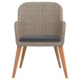 thumbnail image 2 of vidaXL 7 Piece Garden Dining Set with Cushions Brown, 2 of 4