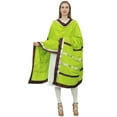 thumbnail image 2 of Phagun Indain Women's Cotton Dupatta Hijab Scarf Throw Chunni Neck Wrap-Lime Green, 2 of 4