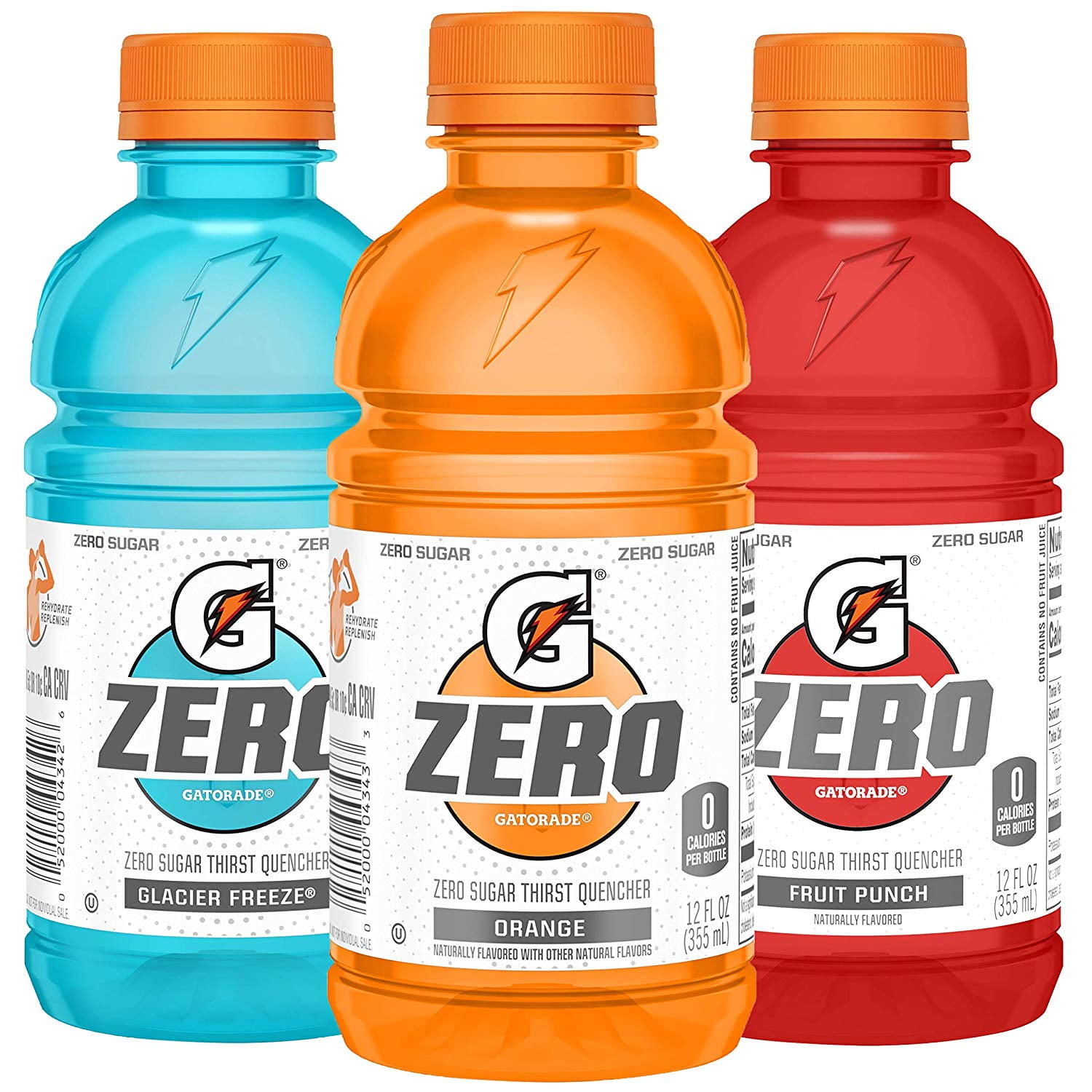 Gatorade G Zero Thirst Quencher 3 Flavor Variety Pack 12oz Bottles 24 Pack Walmart Com