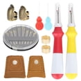 thumbnail image 3 of Juego De Dedales De Costura, Juego De Herramientas De Costura, 30 Agujas De Coser, 2 Dedales Largos Para Tejer, Herramientas De Bricolaje Para Coser A Mano, Costura Manual De Ccdes Otros, 3 of 8