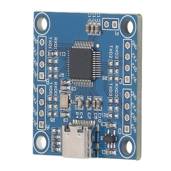 UART Serial Port Module, USB To TTL Module Maximum 12Mbps Baud Rate Independent Power Supply 4 Way for Automation Equipment
