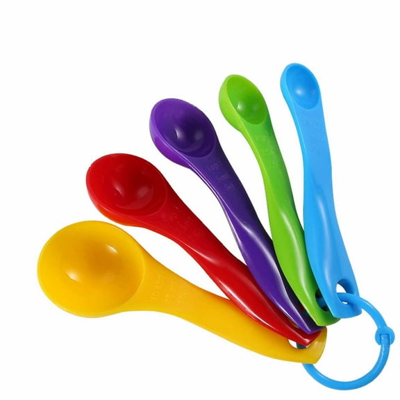 5 Kitchen Tool Teaspoons Measuring Drying Liquid