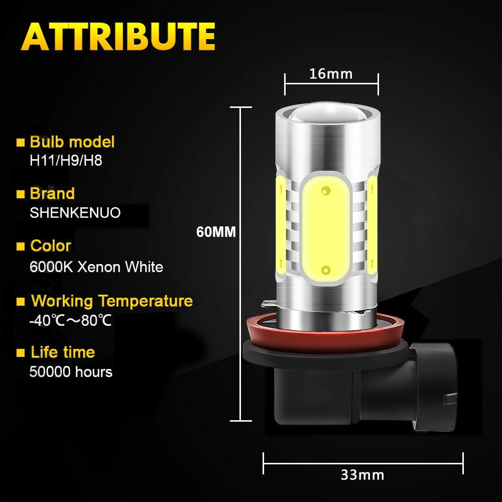 For MAZDA 3 2010 2011 2012 2013 - 6x LED Headlight Bulbs High Low Beam Fog Light