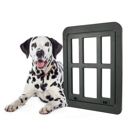 Mesh Pet Screen Door Dog And Cat Flap Door For Screen Door In Out 2-Way Locking Pets Doors