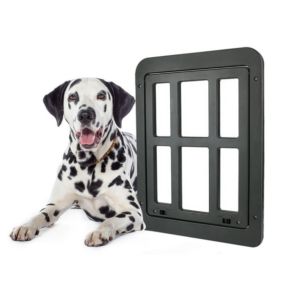 Mesh Pet Screen Door Dog And Cat Flap Door For Screen Door In Out 2-Way Locking Pets Doors
